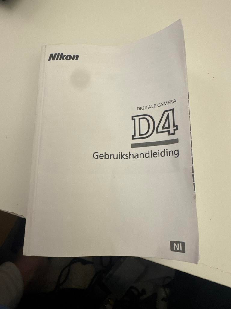 Nikon D4 Gebruikershandleiding, Ophalen of Verzenden