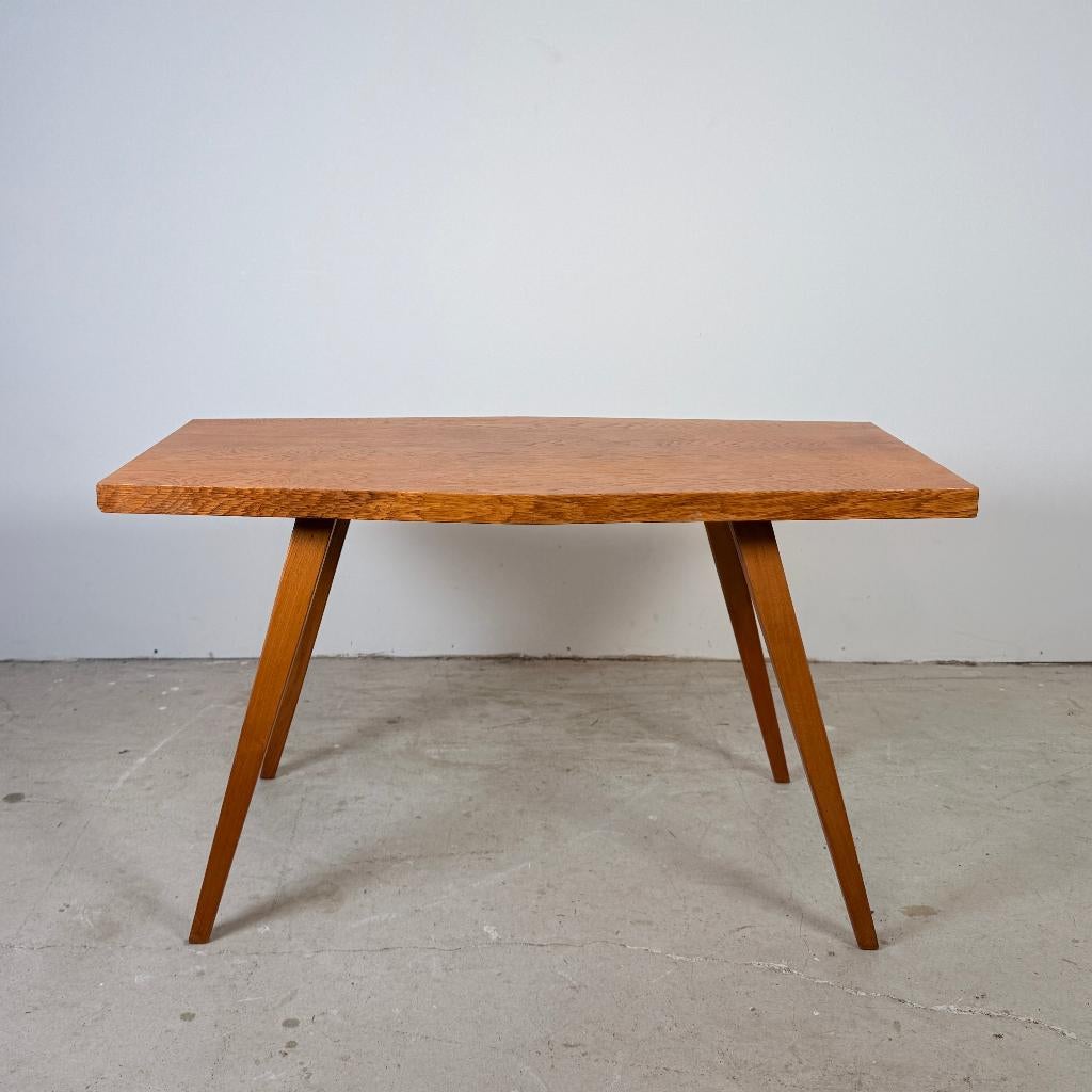 Vintage salontafel trapeze, František Jirák, Ophalen, 100 tot 150 cm, T, T