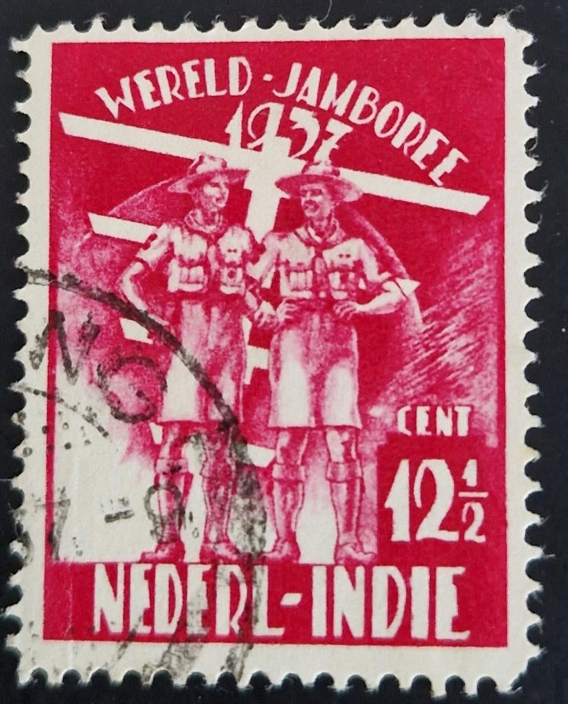 Nederlands Indie 1937 - nvph 227 - 5e Wereldjamboree, Ophalen of Verzenden, Gestempeld, Nederlands-Indië