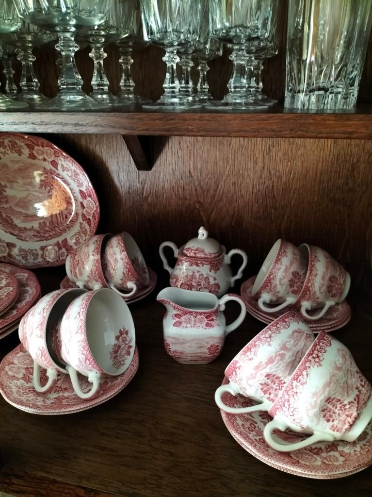 Engels servies Lochs of Scotland/Enoch Wedgwood Tunstall Ltd, Ophalen, Zo goed als nieuw, Porselein, Wedgwood