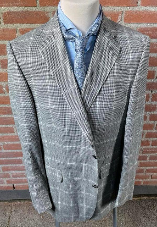 Eduard Dressler blazer 100% zuivere wol Mt 54, Ophalen of Verzenden, Zo goed als nieuw, Maat 52/54 (L), Grijs
