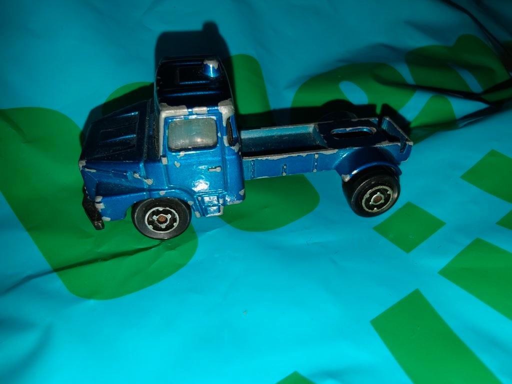 Vintage Majorette Scania Kipper Vrachtwagen Modelauto, Ophalen of Verzenden, Gebruikt