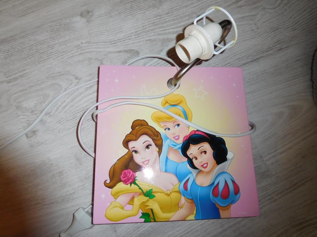 DISNEY prinsessen wandlamp lamp, Ophalen of Verzenden, Zo goed als nieuw, Lamp