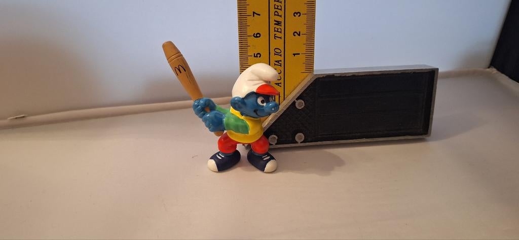 Smurf poppetje honkbal uit 1997 peyo McDonald's (28.5), ., Ophalen of Verzenden, Zo goed als nieuw, Peyo