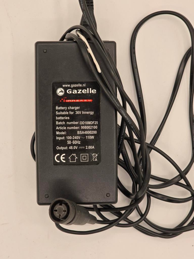 Gazelle Innergy 36V Acculader BSA4800200, Ophalen of Verzenden, Gebruikt