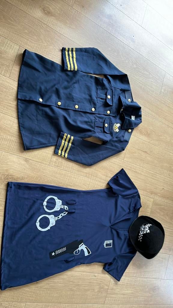 152 158 stewardes stewardessen jurk 38 40 politie dames s m, Ophalen of Verzenden, Zo goed als nieuw, 158 t/m 164, Meisje
