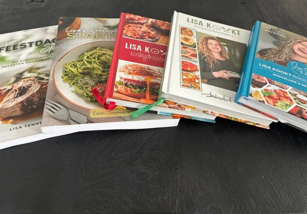 5 kookboeken van Lisa Tennebroek kha, Boeken, Kookboeken, Ophalen of Verzenden, Zo goed als nieuw, Gezond koken