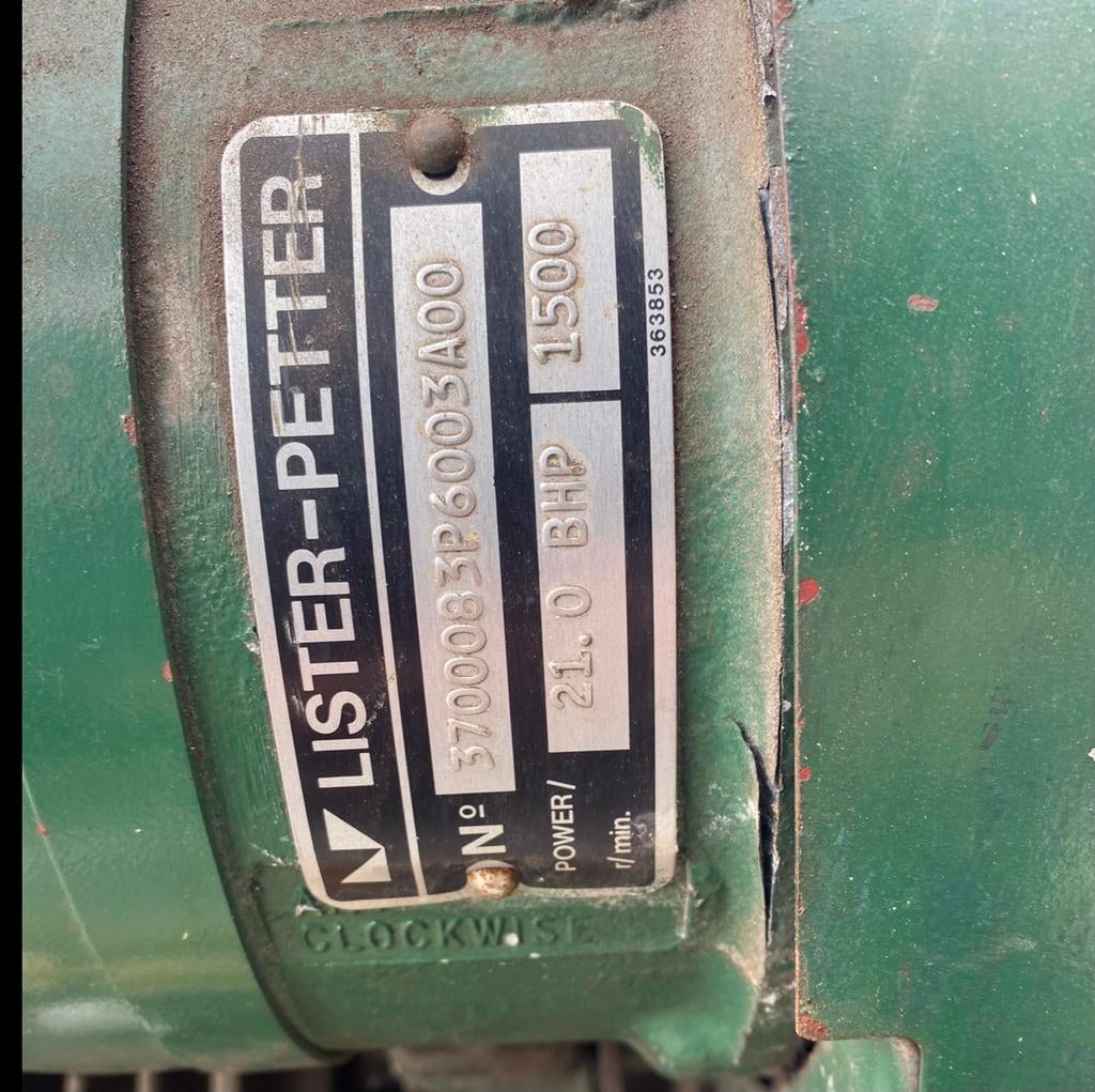 Lister petter 3cyl, Doe-het-zelf en Verbouw, Ophalen, Gebruikt, Dieselmotor, 1400 tot 1800 rpm