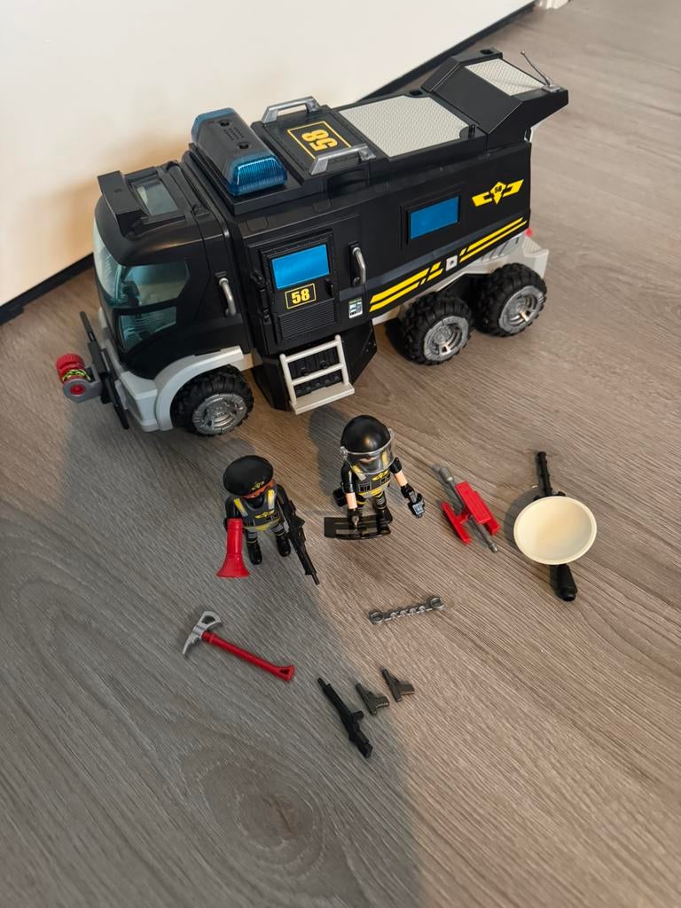 Playmobil arrestatieteam met Swat auto incl geluid en licht, Kinderen en Baby's, Speelgoed | Playmobil, Ophalen of Verzenden, Zo goed als nieuw