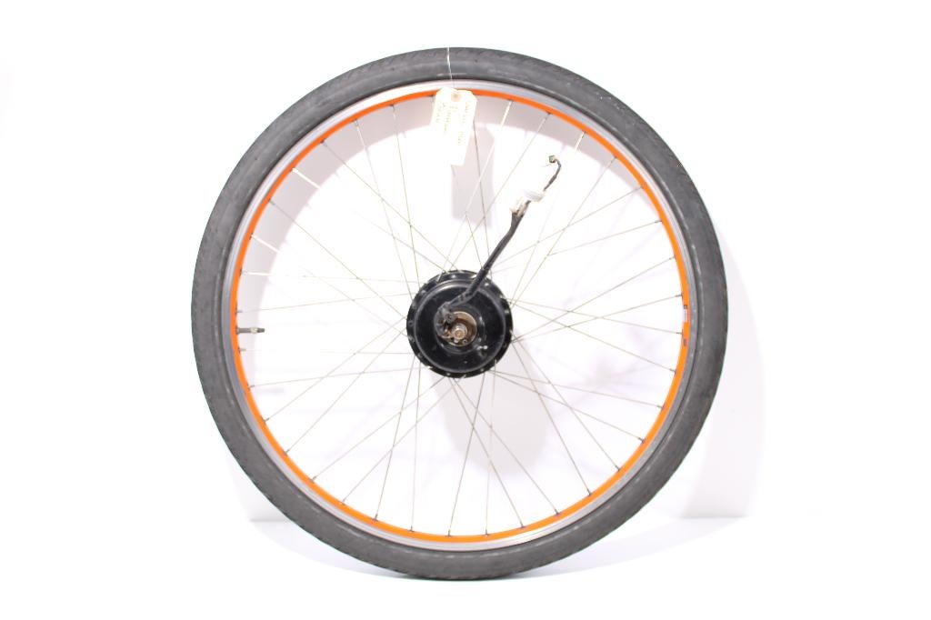Voorwiel motor | 28 inch | Panasonic | Gazelle | oranje wiel, Fietsen en Brommers, Fietsonderdelen, Wiel, Gebruikt, Panasonic