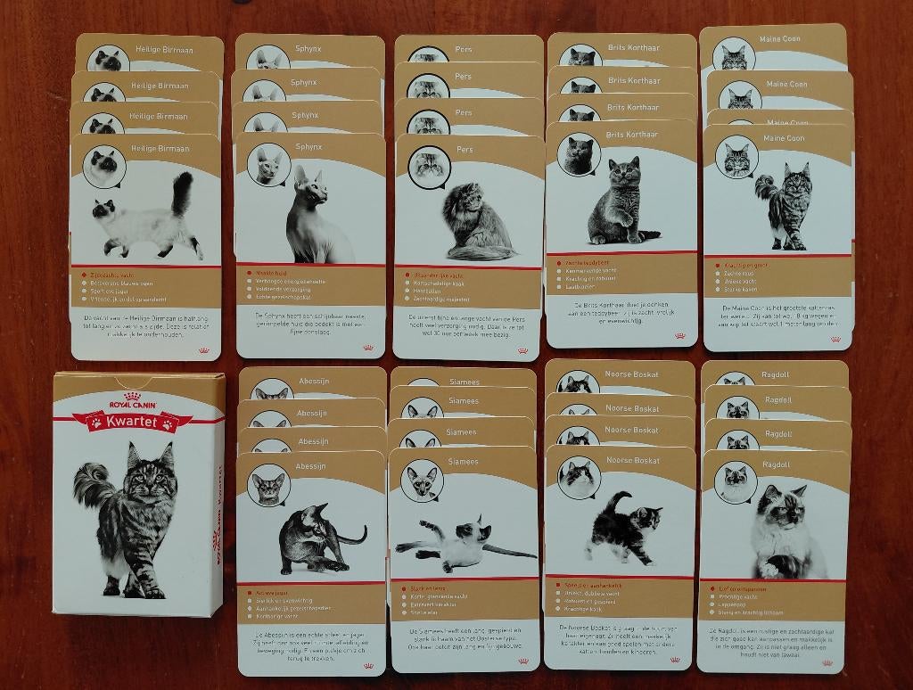 kwartetspel Royal Canin: poezen, Ophalen of Verzenden, Nieuw, Kwartet(ten)