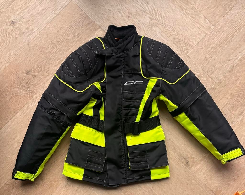 Motorjas Kinderen Maat 128 - Zo Goed Als Nieuw, Ophalen of Verzenden, Tweedehands, Kinderen, Jas | textiel