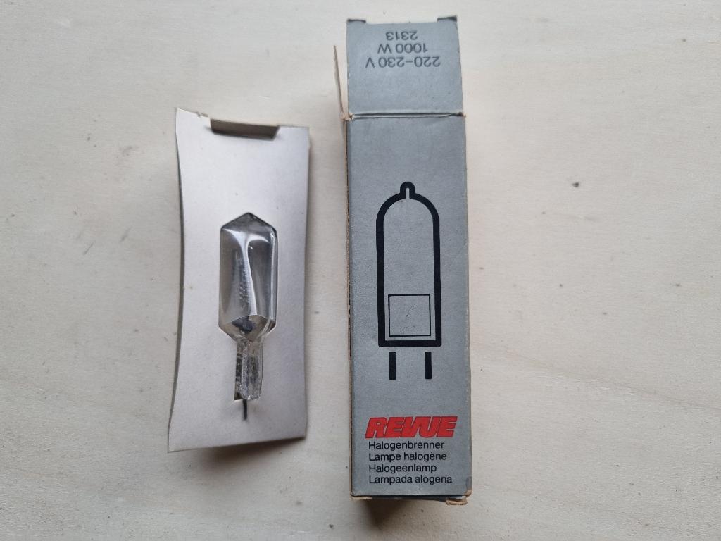 Halogeenlamp Revue oud model 220 volt 1000 watt, Ophalen of Verzenden, Nieuw, Overige fittingen, Halogeen (gloei)lamp