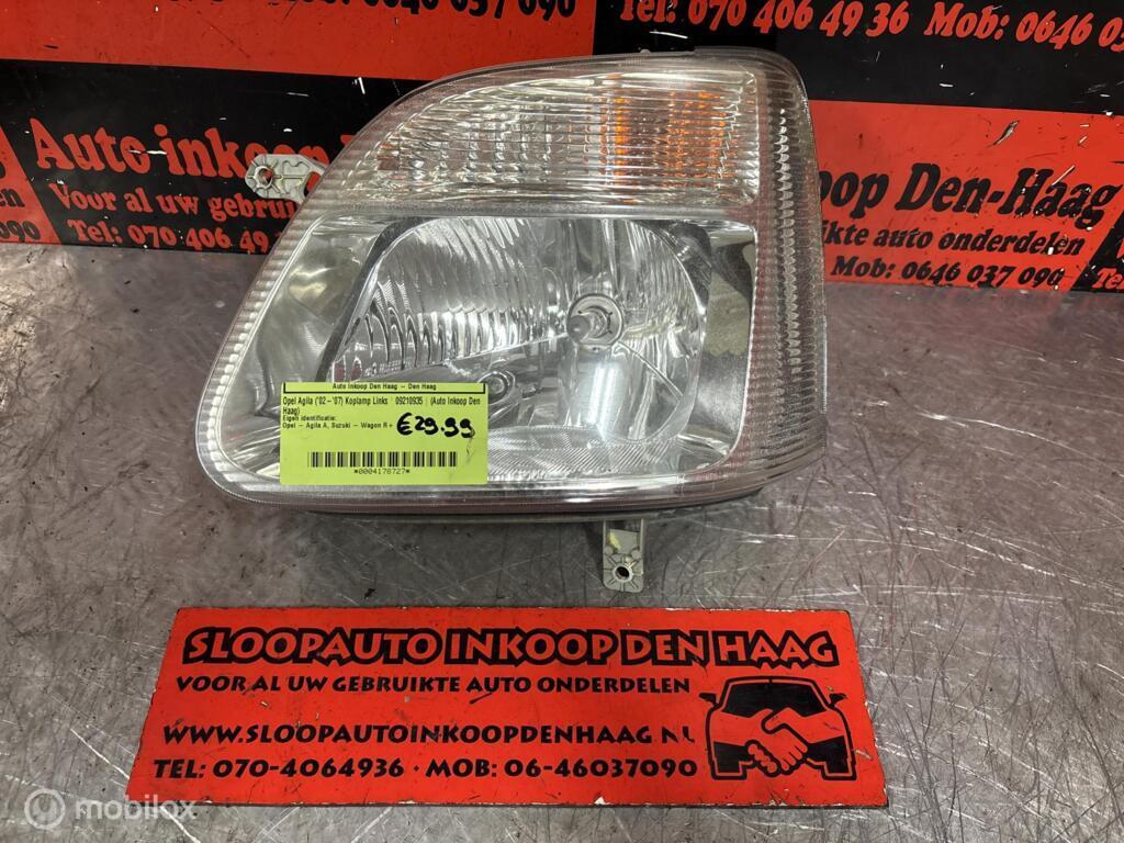 Opel Agila ('02-'07) Koplamp Links | 09210935 |, Auto-onderdelen, Verlichting, Opel, Gebruikt, Ophalen of Verzenden