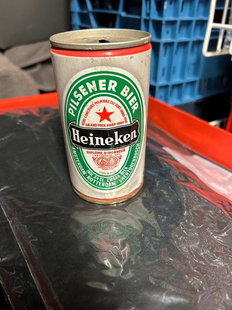 Heineken blikje jaren 70 (NL) leeg, Ophalen, Zo goed als nieuw, Overige typen, Heineken