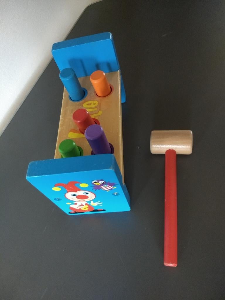 Houten hamerbank van de Efteling Jokie, Kinderen en Baby's, Speelgoed | Houten speelgoed, Ophalen of Verzenden