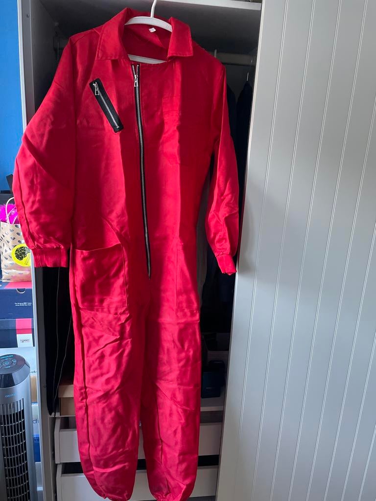 La Casa de Papel Carnavalspak - Maat M, Kleding | Heren, Carnavalskleding en Feestkleding, Ophalen of Verzenden, Zo goed als nieuw