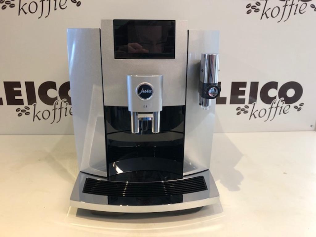 Jura E 8 EB Moonlight Silver, Gemalen koffie, 10 kopjes of meer, Koffiemachine, Ophalen of Verzenden