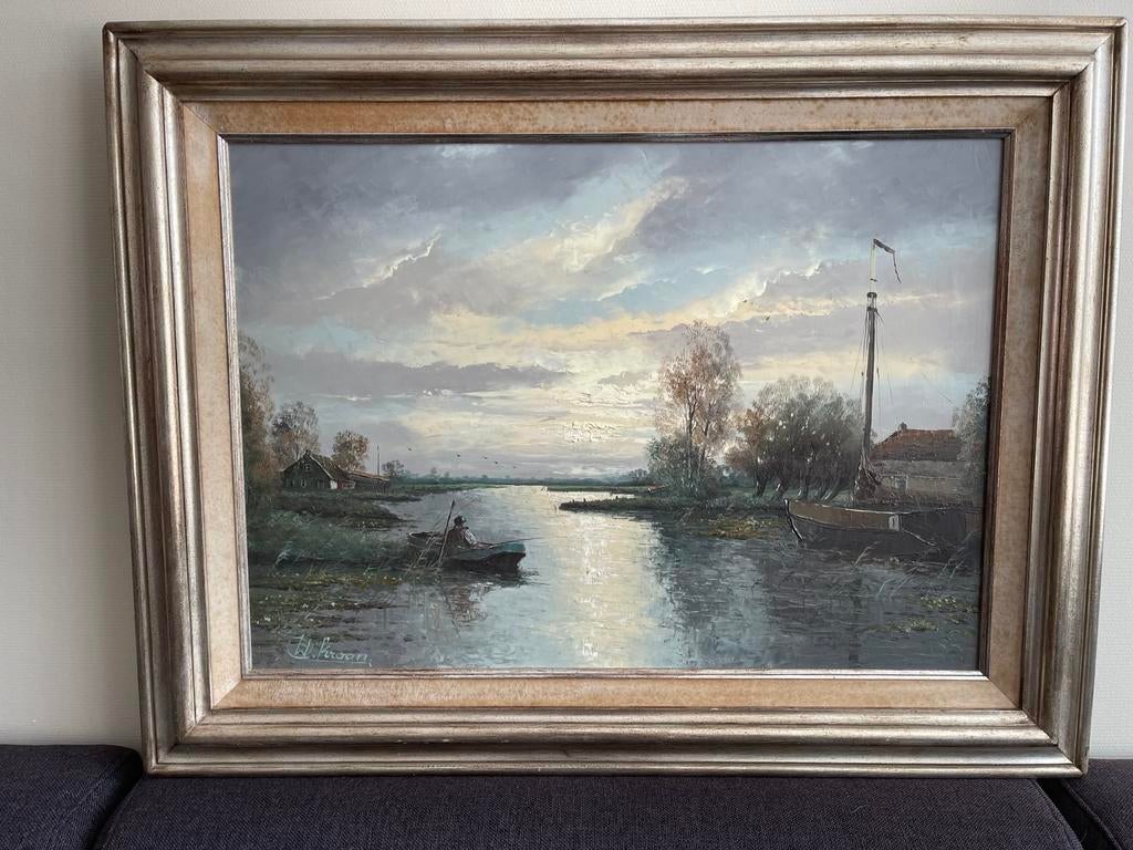 Olieverfschilderijen W. Kroon en Fiemi, Antiek en Kunst, Kunst | Schilderijen | Klassiek, Ophalen of Verzenden