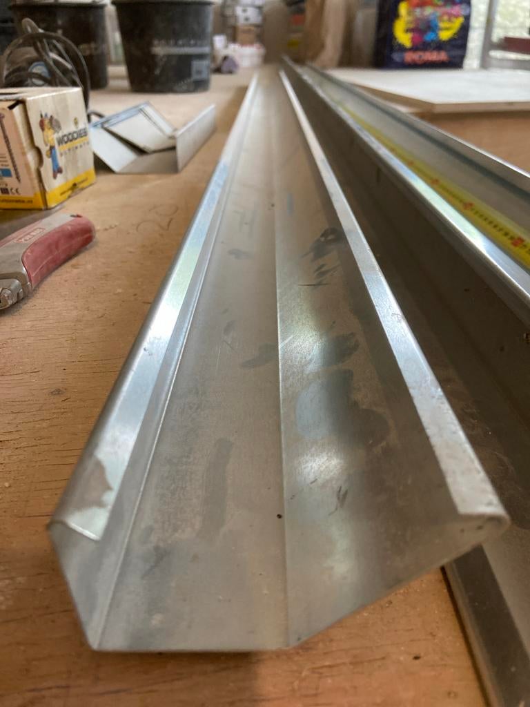 Nieuwe zinken deklijst, Doe-het-zelf en Verbouw, Metalen, Ophalen, Nieuw, Overige metalen