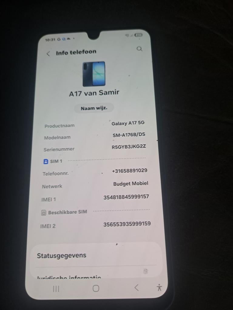 Samsung Galaxy A17 - Goedkoop!, Telecommunicatie, Mobiele telefoons | Samsung, Gebruikt, Zwart, Ophalen of Verzenden, Zonder simlock
