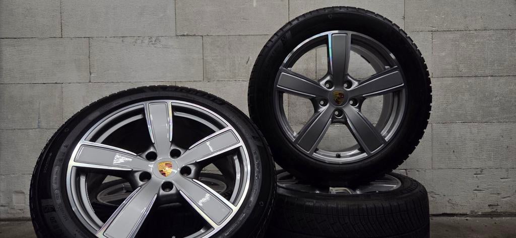 20" Porsche Cayenne Coupe 9Y velgen Michelin winterbanden, Gebruikt, 275 mm, Banden en Velgen, V