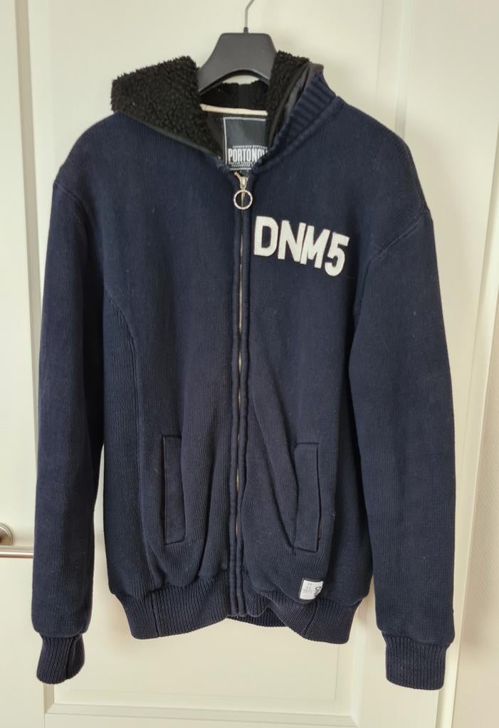 Gevoerd gebreid vest/hoodie/tussenjas Portonova XL
​, Blauw, Portonova, Maat 56/58 (XL), Ophalen of Verzenden