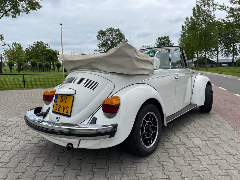 Volkswagen kever cabrio cabriolet triple white 1979, foto 5