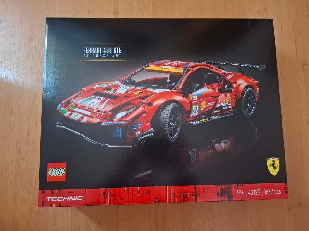 Lego 42125  Technic Ferrari 488 GTE #51 - Complete Set, Kinderen en Baby's, Speelgoed | Duplo en Lego, Zo goed als nieuw, Lego