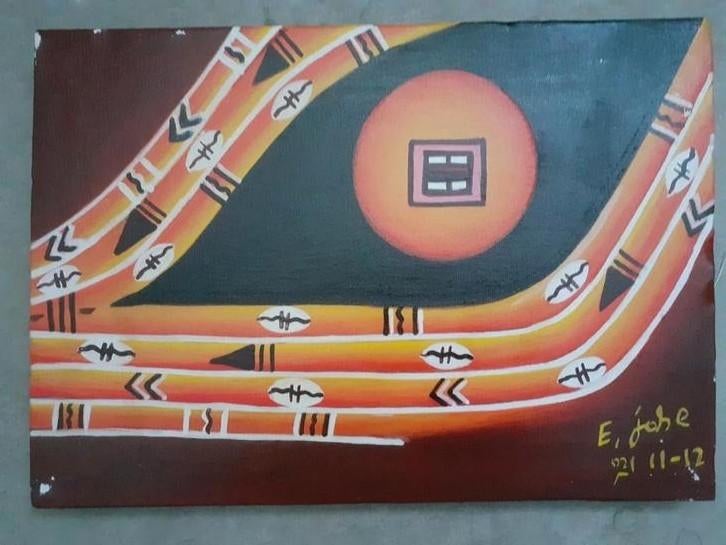 Schilderij uit Afrika, Ophalen