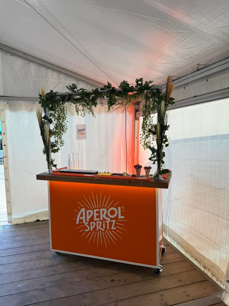 Cocktailbar / Aperolbar te huur, Huis en Inrichting, Barren, Zo goed als nieuw, Ophalen of Verzenden