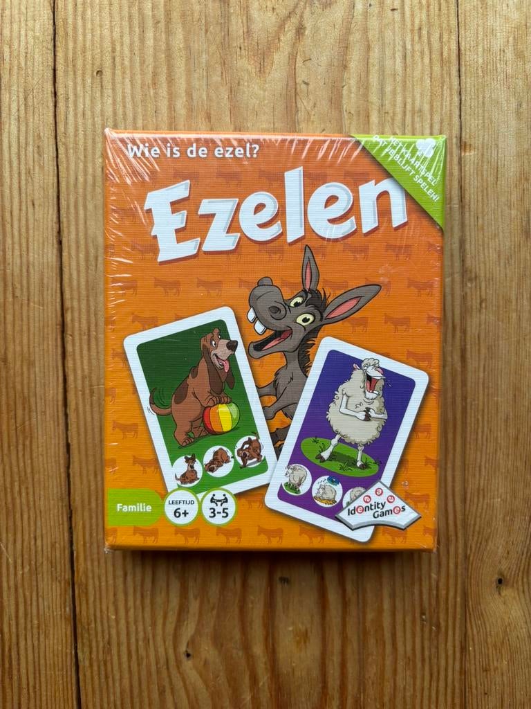 Ezelen kaartspel Identity Games, Hobby en Vrije tijd, Gezelschapsspellen | Kaartspellen, Nieuw, Drie of vier spelers, Ophalen of Verzenden