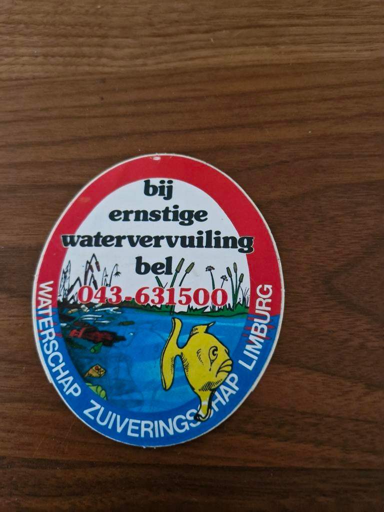 6004 Waterschap Zuiveringschap Limburg Sticker, Ophalen of Verzenden, Gebruikt, Overige typen