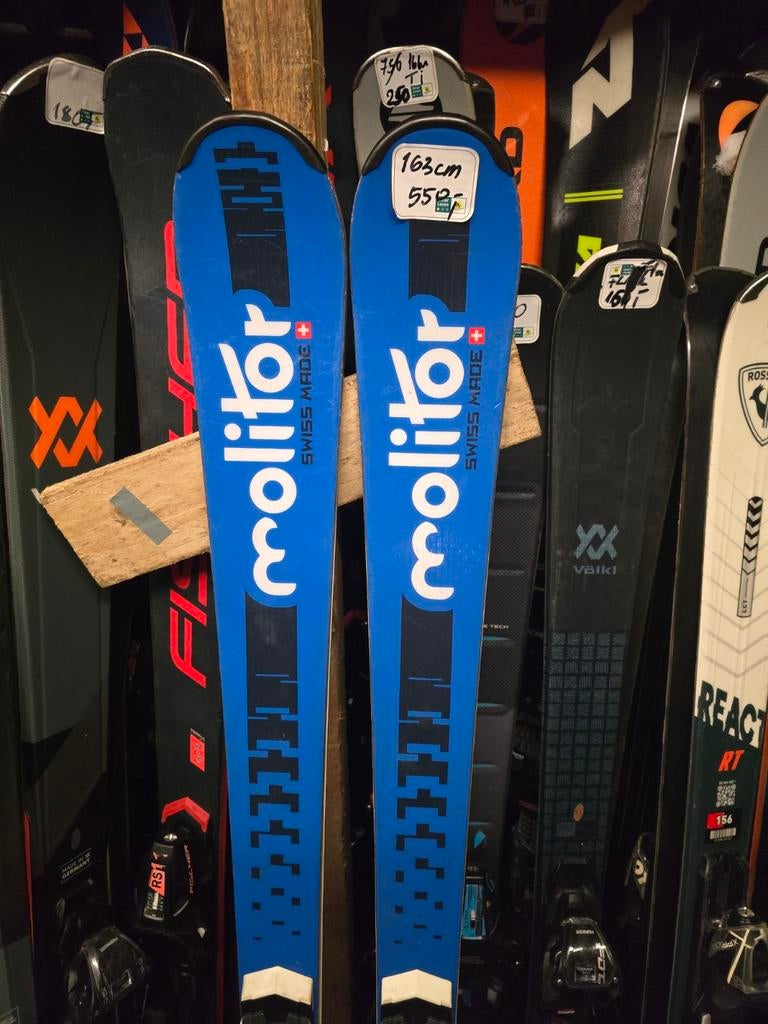 163cm MOLITOR PERFORM P2 STOCKLI GEMAAKT LASER VOOR KENNER, Sport en Fitness, Skiën en Langlaufen, Zo goed als nieuw, Ski's, Skiën