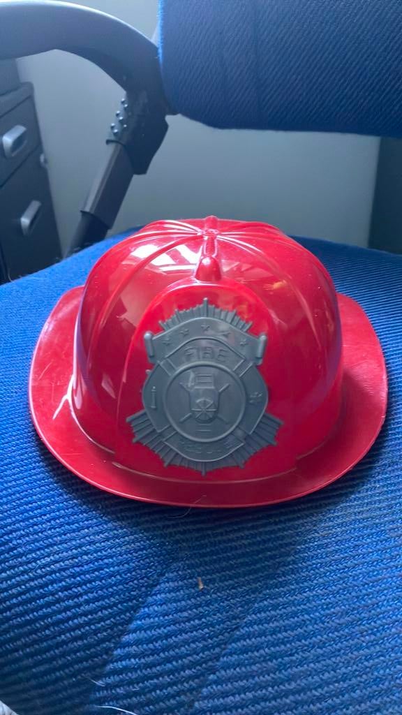 Brandweerhelm kind, Ophalen of Verzenden, Zo goed als nieuw, Jongen of Meisje
