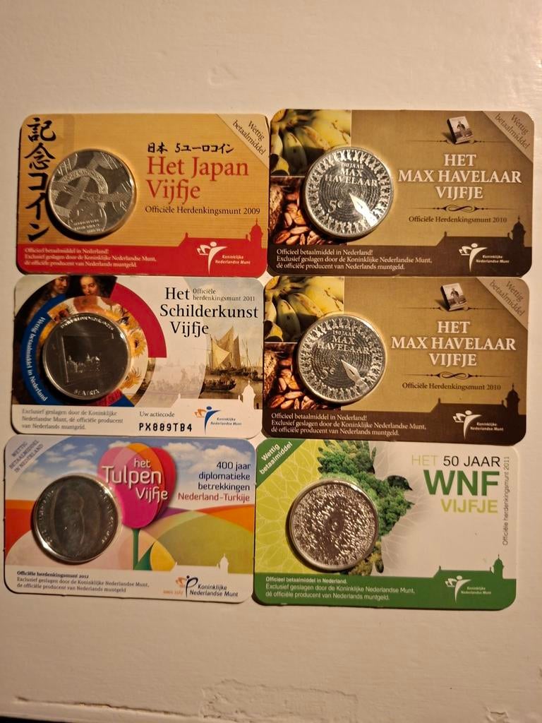 5 euro munten, Postzegels en Munten, Munten | Europa | Euromunten, Ophalen, Overige landen, 2 euro