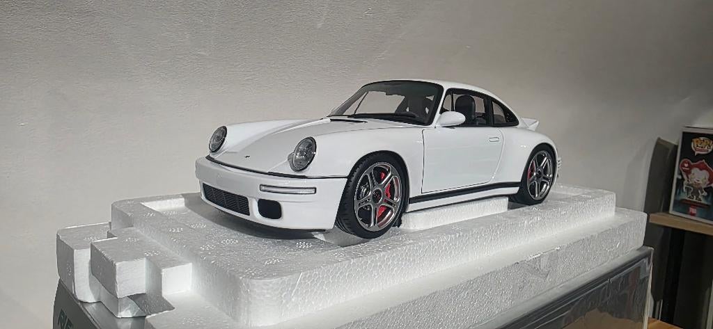 Porsche RUF SCR Bouwjaar 2018 white 1:18 Almost Real, Hobby en Vrije tijd, Modelauto's | 1:18, Zo goed als nieuw, Auto, Overige merken