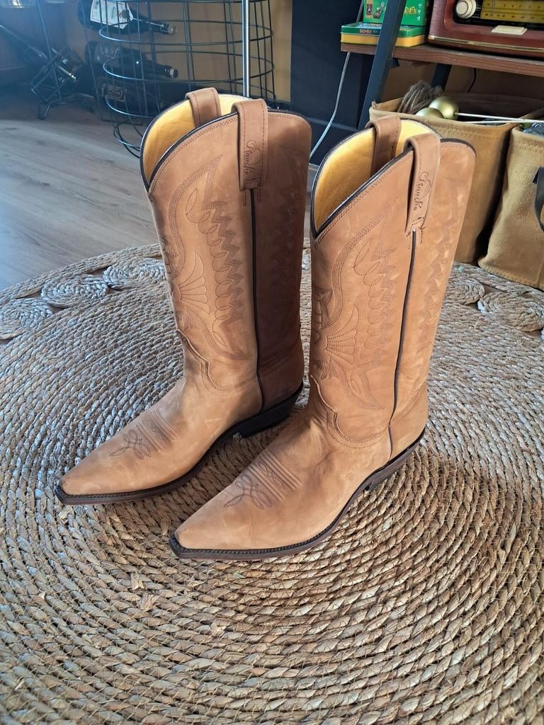 Sancho cowboylaarzen maat 43, Ophalen, Zwart, Hoge laarzen