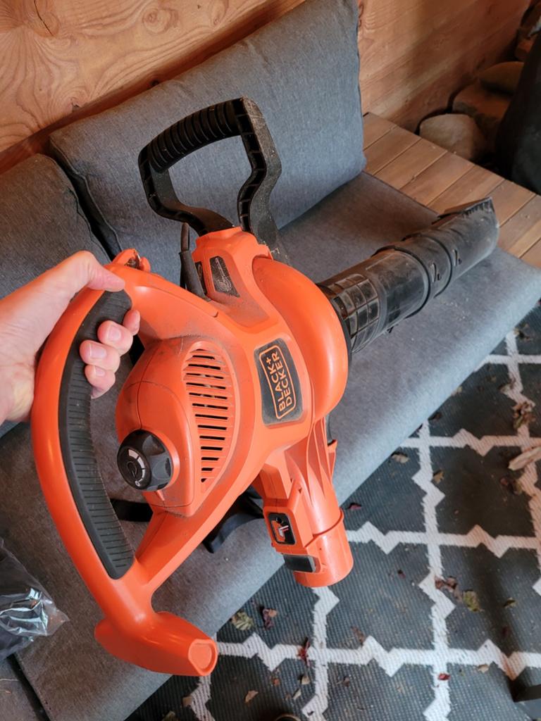 Black+Decker bladblazer/bladzuiger met nieuwe opvangzak, Tuin en Terras, Bladblazers, Gebruikt, Met opvangzak, Ophalen of Verzenden