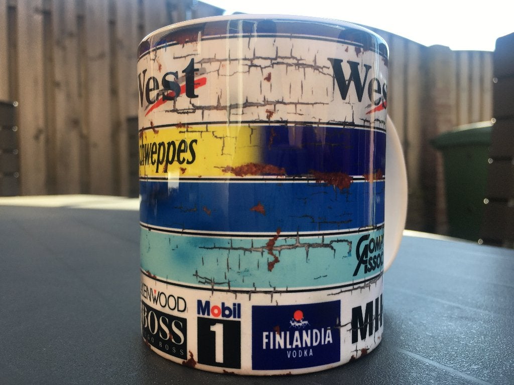 ✅ Mika Häkkinen Helmet mok Vintage olie F1 Autosport, Ophalen of Verzenden, Nieuw, Formule 1