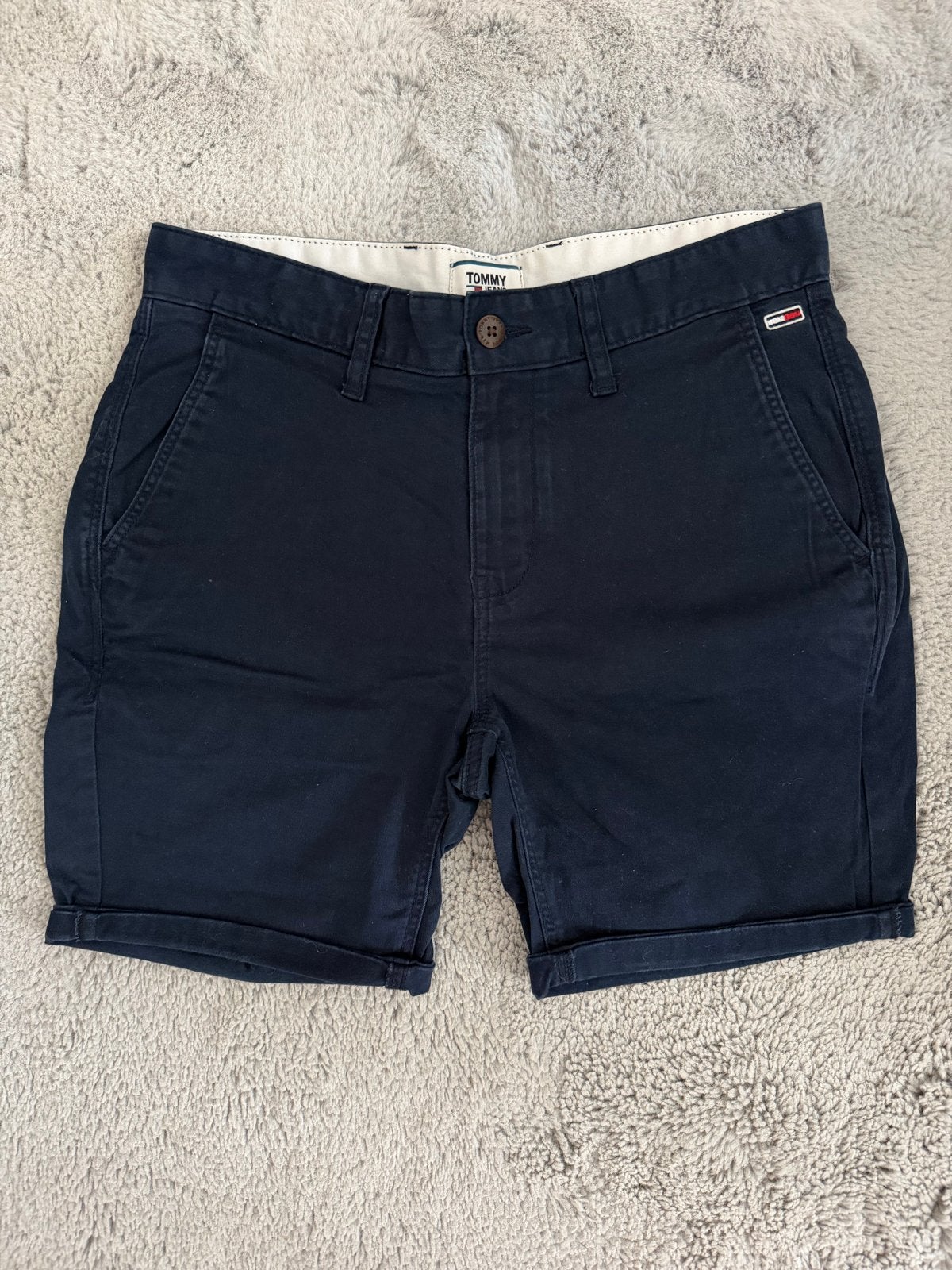 Tommy Hilfiger Blauwe Essential Shorts - Maat 29, Ophalen of Verzenden, Zo goed als nieuw, Maat 48/50 (M), Blauw
