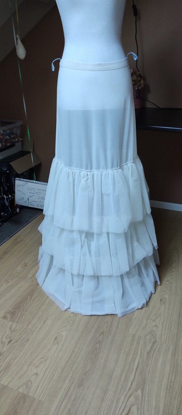 Petticoat gebroken wit, Ophalen, Zo goed als nieuw, Zwart, Trouwjurk