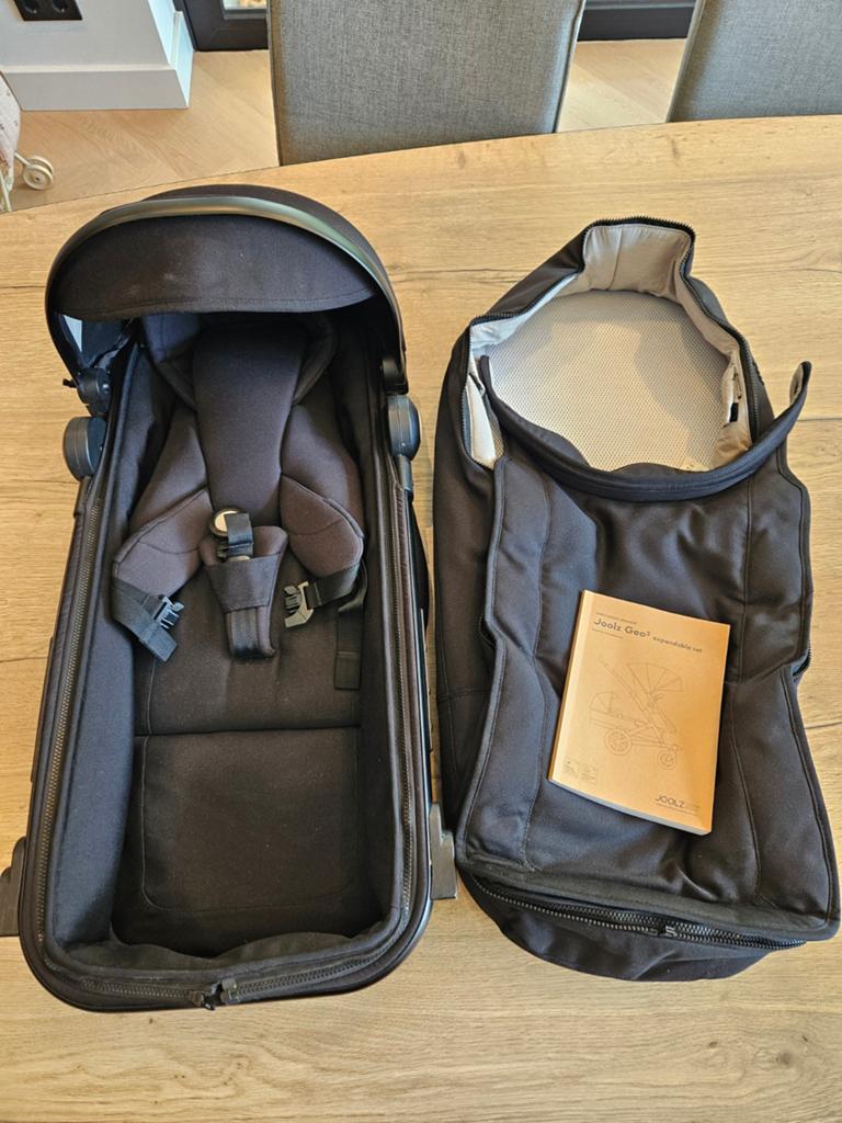 Joolz Geo 2 uitbreidingsset - Zwart, Kinderen en Baby's, Kinderwagens en Combinaties, Overige merken, Ophalen of Verzenden, Zo goed als nieuw