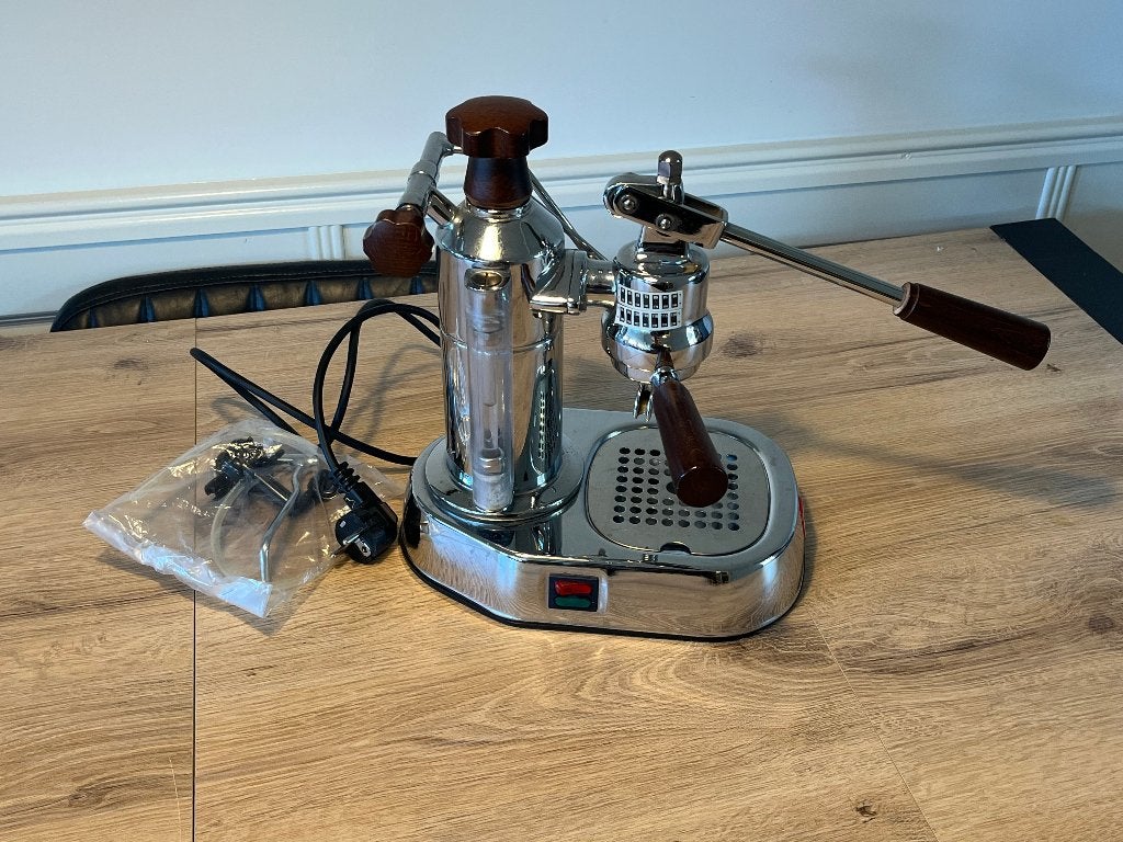 La Pavoni Europiccola ELH espressomachine, 2 tot 4 kopjes, Ophalen of Verzenden, Gebruikt, Espresso apparaat