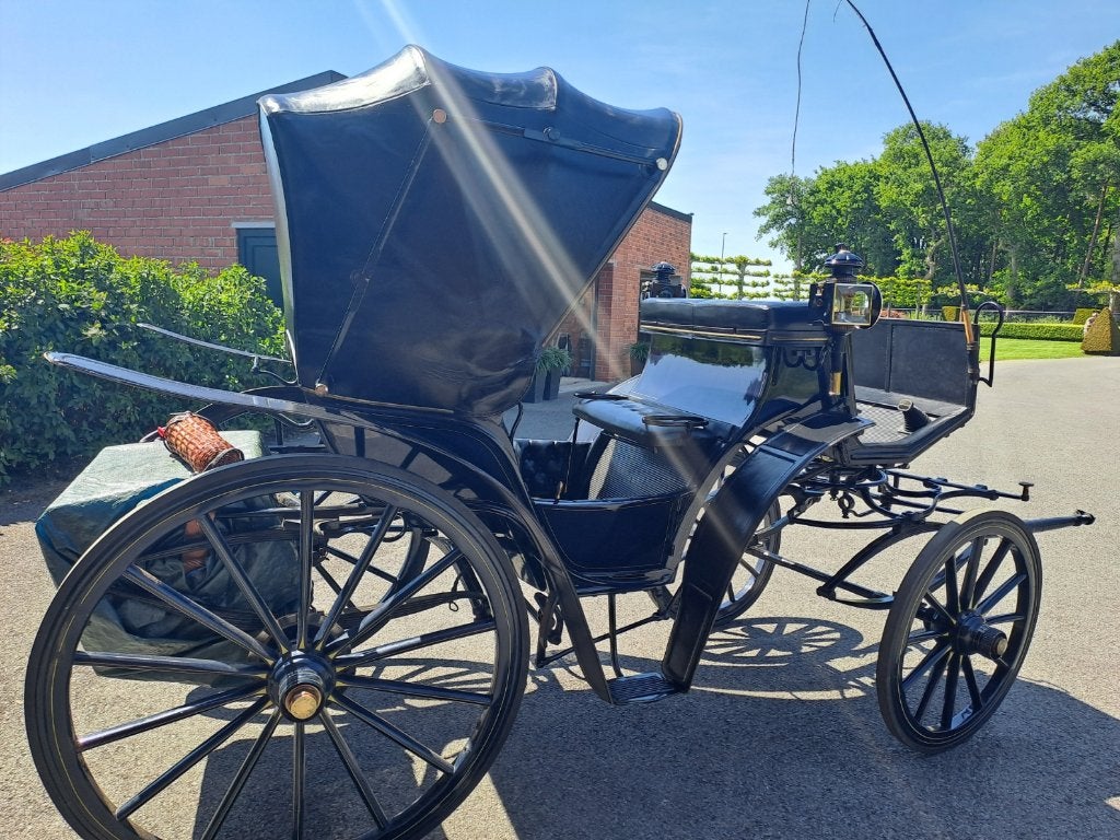Originele antieke Oost-Duitse model "My-Lord" 1890 koets, Dieren en Toebehoren, Zo goed als nieuw, Overige typen, Paard