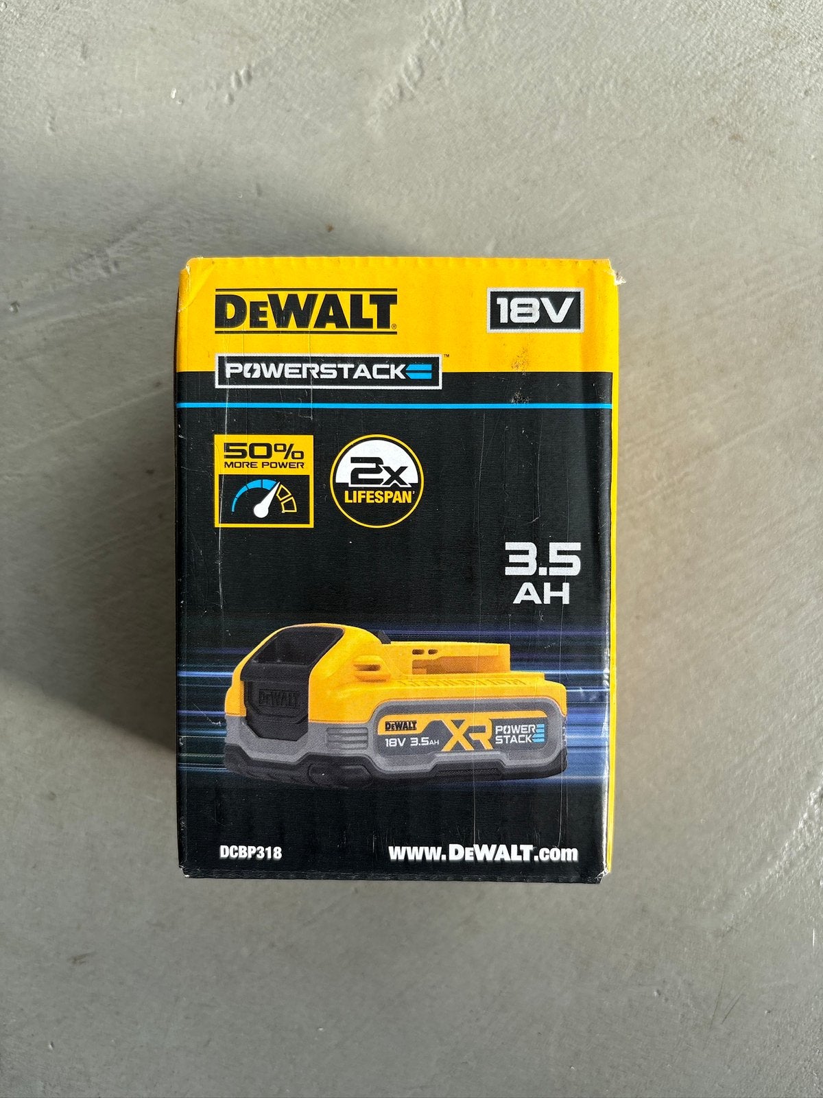 DeWalt accu DCBP318-XJ 18V-3.5 Ah, Ophalen of Verzenden, Nieuw