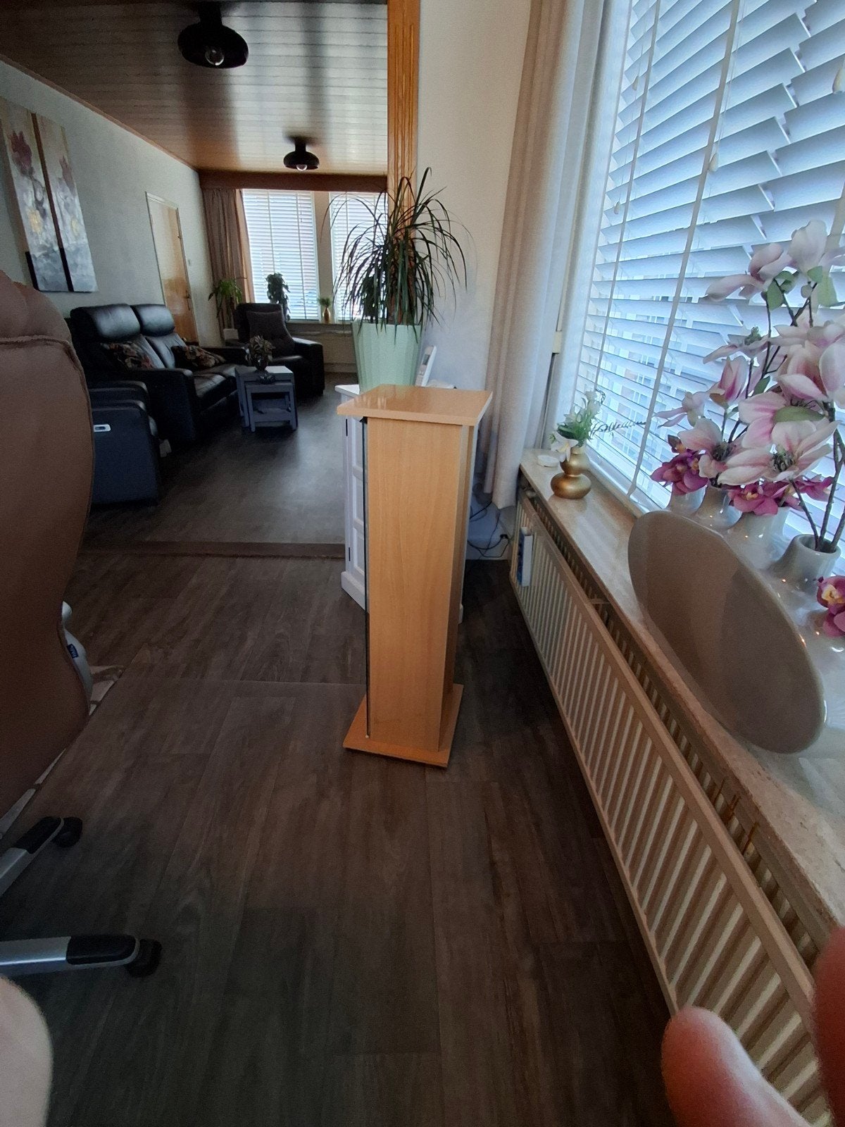Houten CD/DVD-rek met 4 planken, Ophalen, Met plank(en), Minder dan 50 cm, Gebruikt