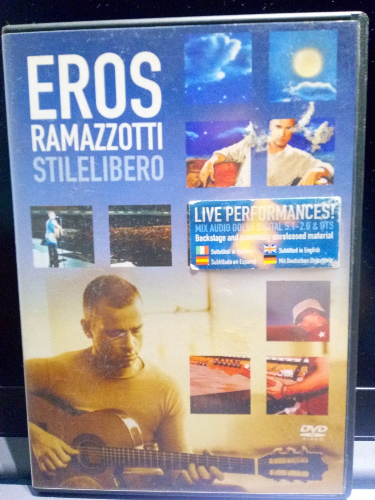 Eros Ramazzotti Stilelibero DVD - Live Performances & Videos, Cd's en Dvd's, Gebruikt, Alle leeftijden, Inclusief doosje, Italiaans
