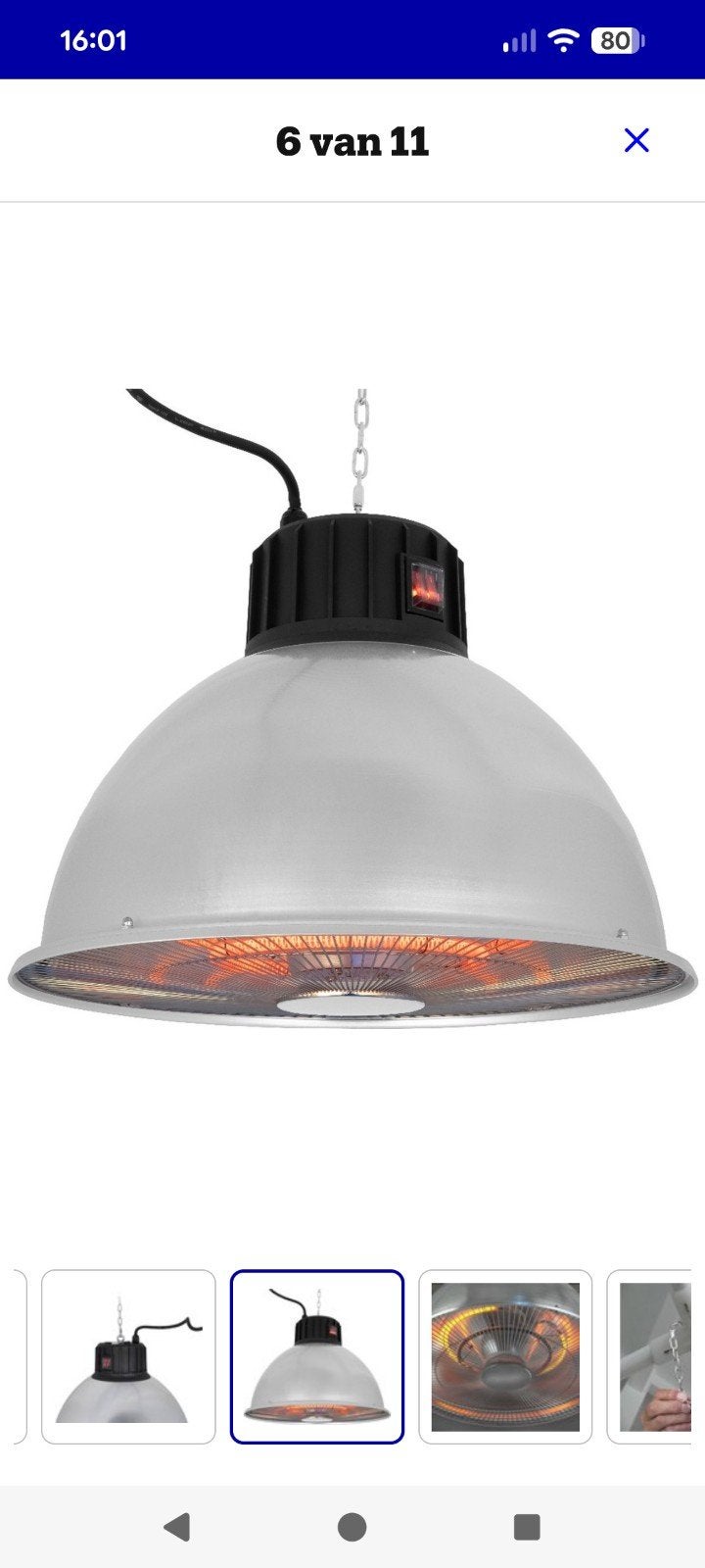 Terrasverwarmer, Tuin en Terras, Ophalen, Gebruikt