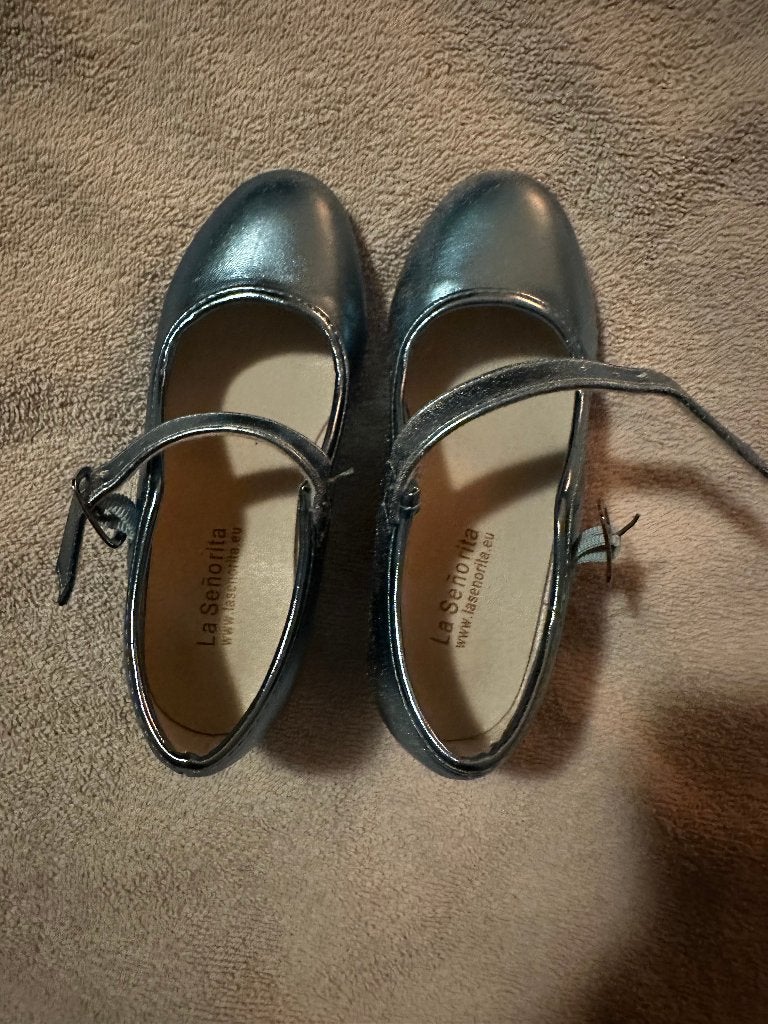 spaanse schoentjes lichtblauw maat 26, Gebruikt, Meisje, Schoenen, Ophalen of Verzenden
